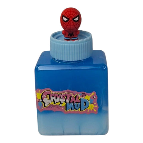 Crystal Mud Jar with Figure - Blue