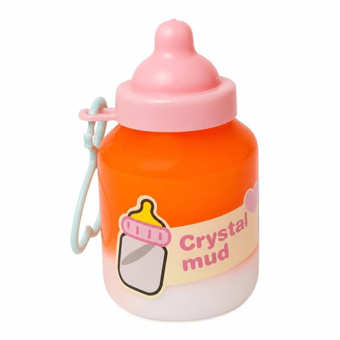 Crystal Mud Slime Bottle - Orange