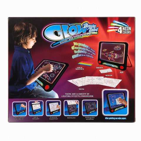 Glow Drawing Board 4 Neon Colors