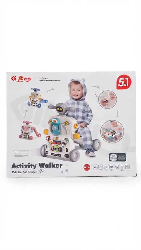 5-in-1 Activity Walker Ride-On and Scooter
