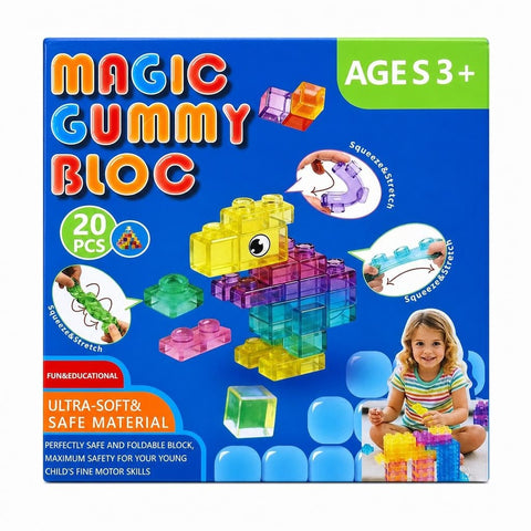 Magic Gummy Blocks, 20 pcs