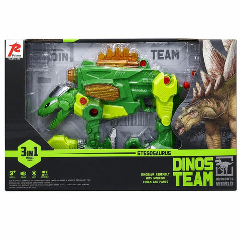 Dinos Team Stegosaurus 3-in-1 Model Change Toy