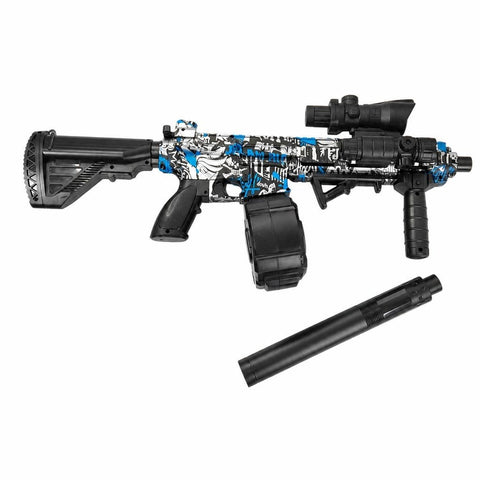 M416 Gel Blaster Toy Gun with Scope and Drum Magazine