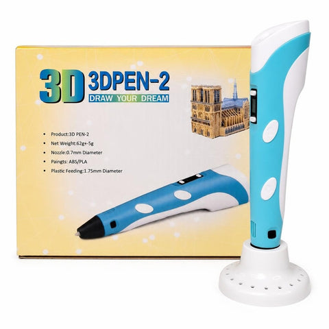 3D Pen-2 Drawing Pen Set blue