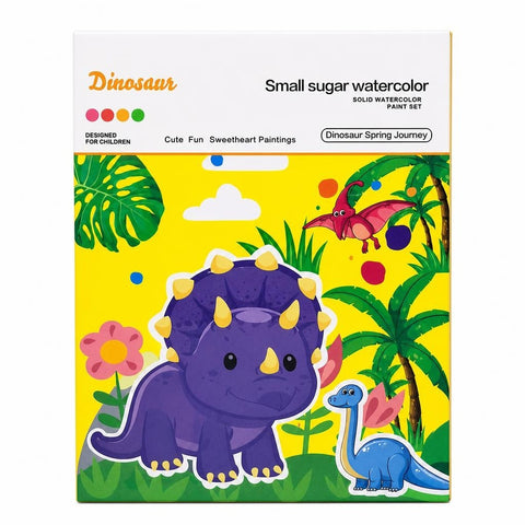 Dinosaur Small Sugar Watercolor Paint Set