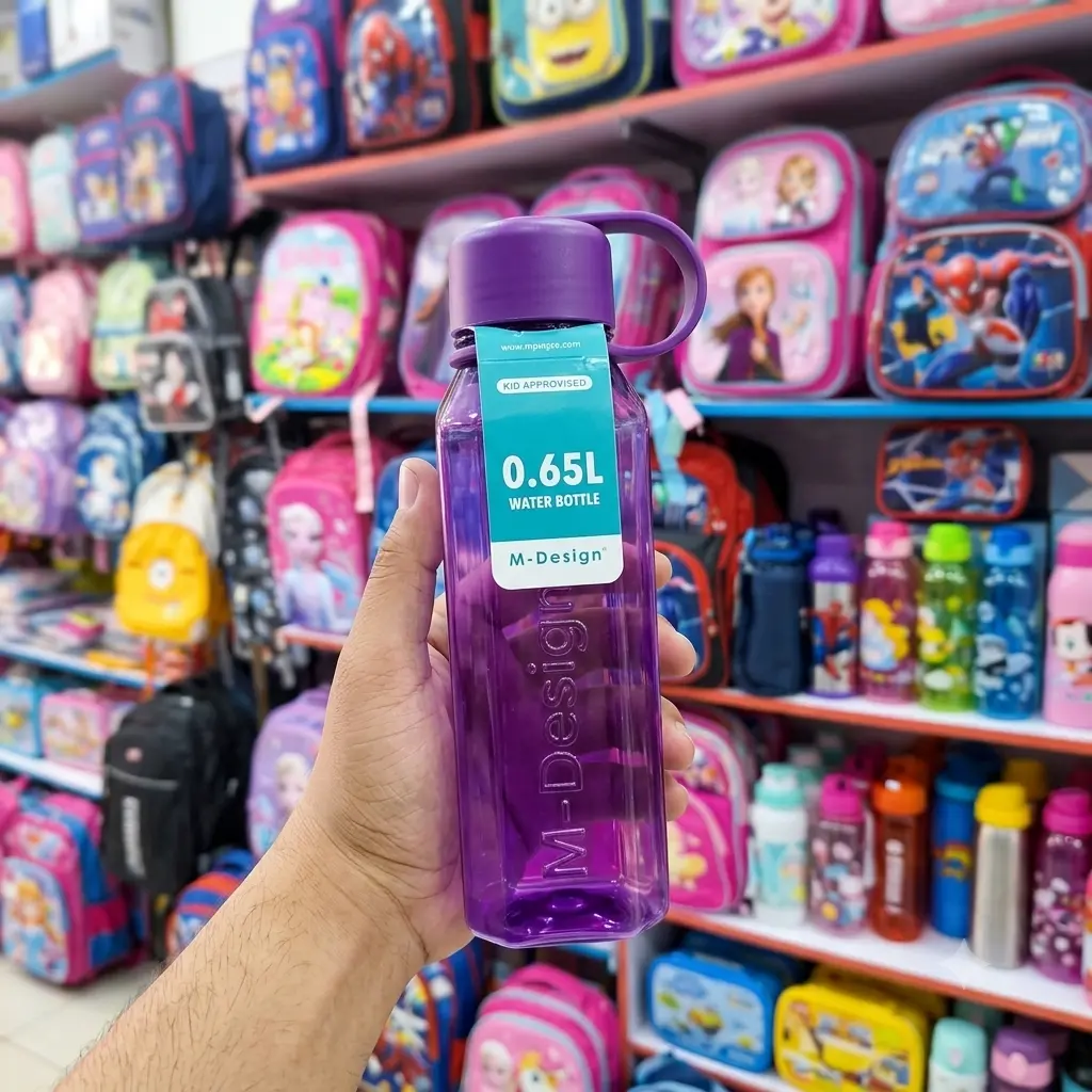 زجاجة بنفسجي شفاف M-DESIGN 650ML